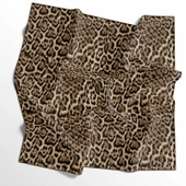 Leopar Desenli Soft Pamuk Eşarp - 04482 - 2