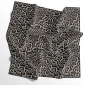 Leopar Desenli Soft Pamuk Eşarp - 04481 thumbnail 6