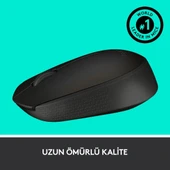 Logitech M171 USB Alıcılı Kablosuz Kompakt Mouse - Siyah - 3