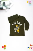 Kaplan Baskılı Uzun Kollu Çocuk  Sweatshirt  1-4 Yaş - 2