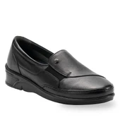 FORELLİ TERTE LASTİKLİ ORTOPEDİK DERİ KADIN AYAKKABI thumbnail 1