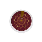 İmam Sarığı-Beyaz Kumaş-Bordo Takke-Düz Sarım-Kuş Gözlü-5 metre - 3