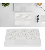 TCL TAB 10 Gen 2 10.4" Uyumlu Kablosuz Bluetooth Şarjlı TouchPad'li Türkçe Q Klavye - Beyaz thumbnail 3