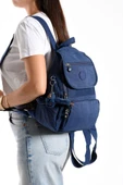 Kadın Sırt Çantası Kapaklı Model 30*25 Cm Hafif Klinkır Kumaş Spor Çantası Günlük Bayan Çantası - 2