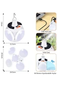Usb Sarjlı Güneş Enerjili Solar Led Lamba Bahçe Aydınlatma Askılı Kamp Çadır Karavan Işık Lambası - 4
