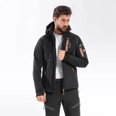 FreeCamp Eagle Softshell Ceket-SİYAH-TURUNCU - 1