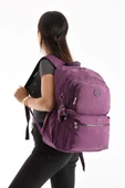 Unisex Sırt Çantası Gülük Kullanıma Uygun Büyük Boy Seyahat Çantası 43*30 Cm Okul Çantası Su İtici - 6