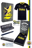 Fenerbahçe Orijinal 23/24 Lacivert Çocuk Forma & Silikon Bileklik ve Uçlu Kalem Set Ahşap Kutulu - 1