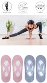 4 Adet Bayan Kaydırmaz Tabanlı Yoga Pilates Fitness Dans ve Spor Çorabı - 8