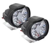 2 Adet 6 Ledli Motosiklet Scooter Uyumlu Led Sis Farı Çakar Ve Sabit Mod Açma Kapatma Tuşlu usb siz thumbnail 3