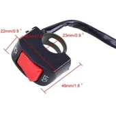 2 Adet 12 Ledli Motosiklet Scooter Uyumlu Led Sis Farı Açma Kapatma Tuşlu thumbnail 8