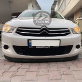 Citroen C Eleysee 2013-2023 Uyumlu H lip Esnek Ön Lip 2 Parça Karlık Ön Ek Tampon Altı Dil thumbnail 6