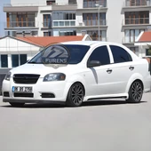 Chevrolet Aveo 2006-2010 Uyumlu H lip Esnek Ön Lip 2 Parça Karlık Ön Ek Tampon Altı Dil thumbnail 2