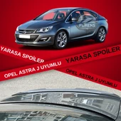 Opel Astra J Sedan Kasa Bagaj Üstü Slim Yarasa Spoiler Piano Black Parlak thumbnail 1