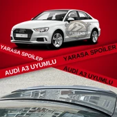Audi A3 Bagaj Üstü Black Piano Yarasa Spoiler Bagaj Çıtası thumbnail 1