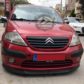 Citroen C3 2003-2010 Uyumlu H lip Esnek Ön Lip 2 Parça Karlık Ön Ek Tampon Altı Dil thumbnail 1