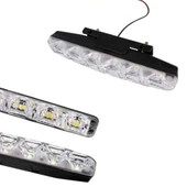 Mercekli 6 Ledli Beyaz Drl Gündüz Ledi 12v Sis Lambası Ledi Off Road Sis 12V - 4