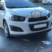Chevrolet Aveo 2010-2013 Uyumlu H lip Esnek Ön Lip 2 Parça Karlık Ön Ek Tampon Altı Dil thumbnail 3
