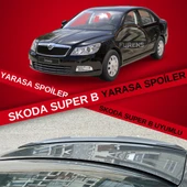 Skoda Süperb  Bagaj Üstü Yarasa Spoiler Bagaj Çıtası Piano Black thumbnail 1