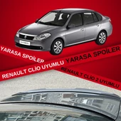 Renault Clio Symbol 2008 - 2012 Talia  Bagaj Üstü Yarasa Spoiler Piano Black thumbnail 1