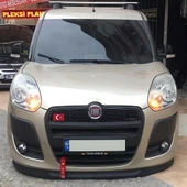 Fiat Doblo 3 2011-2014 Uyumlu H lip Esnek Ön Lip 2 Parça Karlık Ön Ek Tampon Altı Dil thumbnail 1