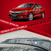 Honda City Bagaj Üstü Slim Yarasa Spoiler Parlak Siyah thumbnail 1