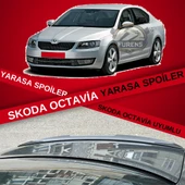 Skoda Octavia Piano Black Bagaj Üstü Yarasa Spoiler Bagaj Çıtası thumbnail 1