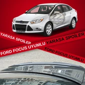 Ford Focus (2012-2018) 3, 3.5, 4 Sedan Kasa Bagaj Üstü Yarasa Spoiler thumbnail 1
