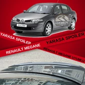 Renault Megane 2 Sedan Bagaj Üstü Yarasa Spoiler Bagaj Çıtası Piano Black thumbnail 1
