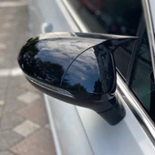 Volksvogen Passat B8 2015- 2023 arası tüm  modellere uygun Batman Yarasa Ayna Kapağı Piano Black Abs Plastik - 2