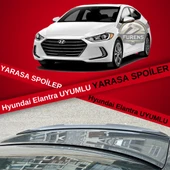 Hyundai Elantra 2012-2017 Bagaj Üstü Yarasa Spoiler Bagaj Çıtası Piano Black thumbnail 1