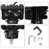 Robot Sis Farı 1 Adet Sarı – Beyaz 50W Motosiklet Off Road Atv Utv Araba Uyumlu Baykuş Sis - 2