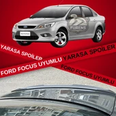 Ford Focus 2-2,5 Bagaj Üstü Slim Yarasa Spoiler Piano Black Parlak Siyah thumbnail 1