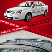 Opel Vectra C Bagaj Üstü Slim Yarasa Spoiler Piano Black Parlak Siyah thumbnail 1