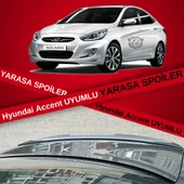 Hyundai Accent Blue Bagaj Üstü Slim Yarasa Spoiler Parlak Siyah thumbnail 1