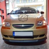 Chevrolet Aveo 2006-2010 Uyumlu H lip Esnek Ön Lip 2 Parça Karlık Ön Ek Tampon Altı Dil thumbnail 1
