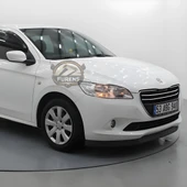 Peugeot 301 2012-2021 Uyumlu H lip Esnek Ön Lip 2 Parça Karlık Ön Ek Tampon Altı Dil - 9