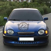 Toyota Corolla Terra 1999-2002 Uyumlu H lip Esnek Ön Lip 2 Parça Karlık Ön Ek Tampon Altı Dil thumbnail 1