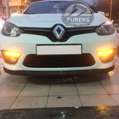 Renault Fluence 2009-2012 Uyumlu H lip Esnek Ön Lip 2 Parça Karlık Ön Ek Tampon Altı Dil thumbnail 3