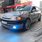 Renault Clio 2 Symbol Hb Sedan 1998-2008 Uyumlu H lip Esnek Ön Lip 2 Parça Karlık Ön Ek Tampon Altı Dil thumbnail 4