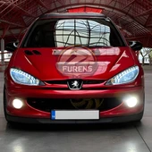 Peugeot 206 206+ 1998-2012 Uyumlu H lip Esnek Ön Lip 2 Parça Karlık Ön Ek Tampon Altı Dil thumbnail 1