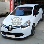Renault Clio 4 2012-2020 Uyumlu H lip Esnek Ön Lip 2 Parça Karlık Ön Ek Tampon Altı Dil thumbnail 6