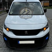 Peugeot Rifter 2018-2024 Uyumlu H lip Esnek Ön Lip 2 Parça Karlık Ön Ek Tampon Altı Dil - 1