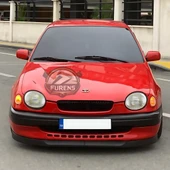 Toyota Corolla Terra 1999-2002 Uyumlu H lip Esnek Ön Lip 2 Parça Karlık Ön Ek Tampon Altı Dil thumbnail 3