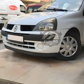 Renault Clio 2 Symbol Hb Sedan 1998-2008 Uyumlu H lip Esnek Ön Lip 2 Parça Karlık Ön Ek Tampon Altı Dil thumbnail 6