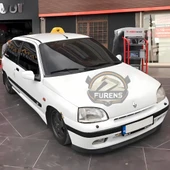Renault Clio 1 1995-1998 Uyumlu H lip Esnek Ön Lip 2 Parça Karlık Ön Ek Tampon Altı Dil thumbnail 5