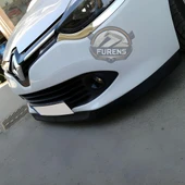 Renault Clio 4 2012-2020 Uyumlu H lip Esnek Ön Lip 2 Parça Karlık Ön Ek Tampon Altı Dil thumbnail 4