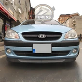 Hyundai Getz 2001-2011 Uyumlu H lip Esnek Ön Lip 2 Parça Karlık Ön Ek Tampon Altı Dil thumbnail 5