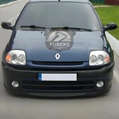 Renault Clio 2 Symbol Hb Sedan 1998-2008 Uyumlu H lip Esnek Ön Lip 2 Parça Karlık Ön Ek Tampon Altı Dil thumbnail 1