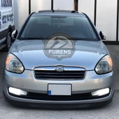 Hyundai Accent Era 2006-2010 Uyumlu H lip Esnek Ön Lip 2 Parça Karlık Ön Ek Tampon Altı Dil thumbnail 3